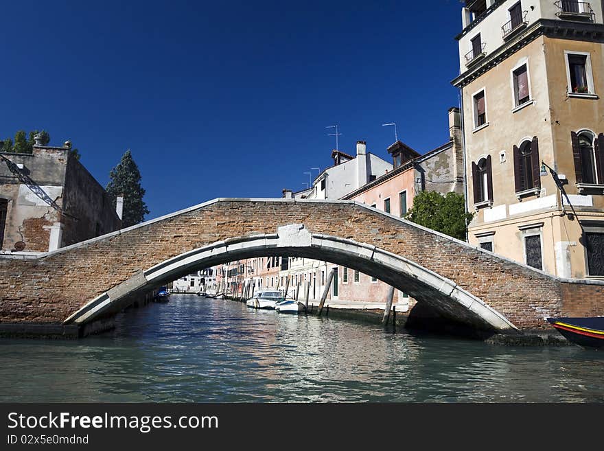 Canals and bridges in Venice, Italy. Canals and bridges in Venice, Italy