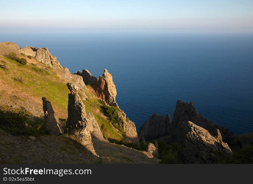 Rocks at the sea coast