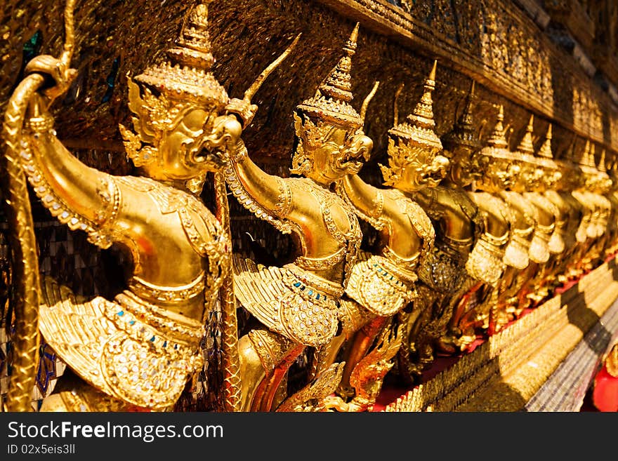 Golden garuda at Royal Palace, Bangkok,T