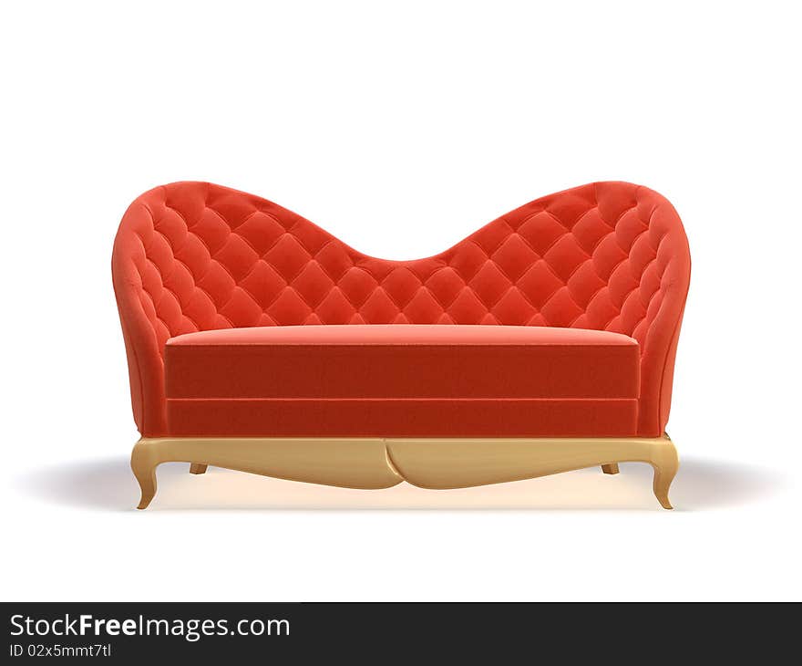 Red sofa