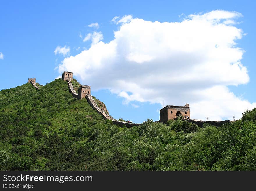 The great wall in China