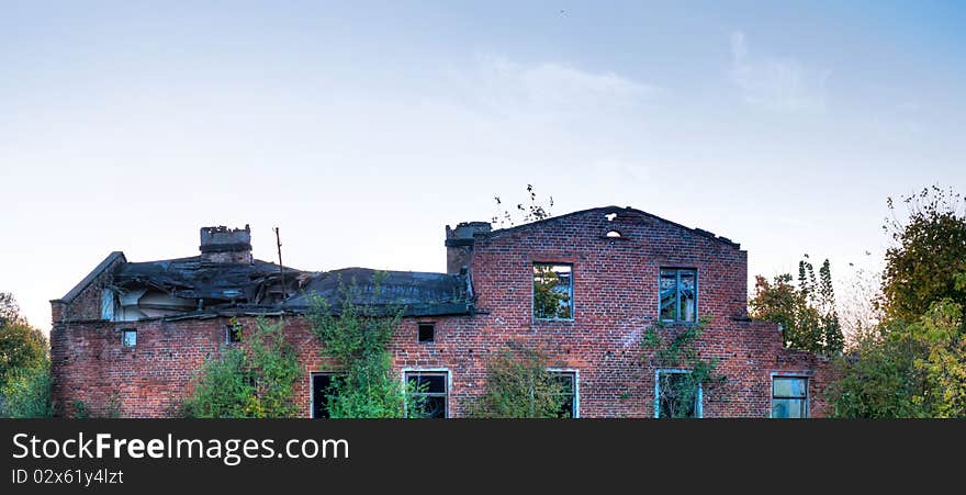 Ruins of a very heavily polluted industrial site, 1890's the place was known as one of the most polluted towns in Europe. Ruins of a very heavily polluted industrial site, 1890's the place was known as one of the most polluted towns in Europe.