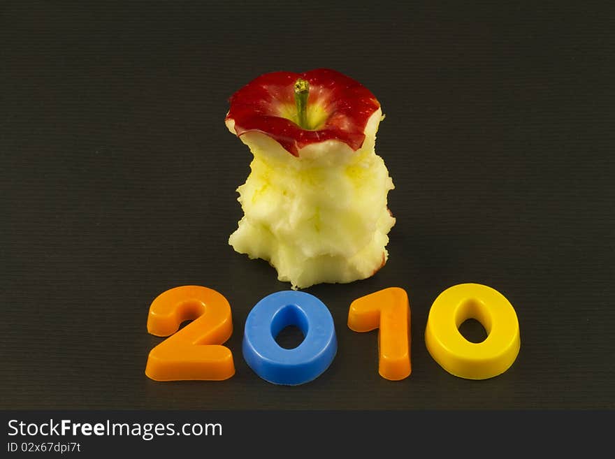 Red apple, only core remaining, depicts how investment risk in 2010 resulted in certain investors discovering value had been eaten away. Red apple, only core remaining, depicts how investment risk in 2010 resulted in certain investors discovering value had been eaten away.