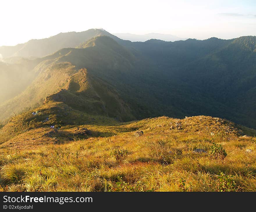 Mountain Doi Phu Wae, Thailand. Mountain Doi Phu Wae, Thailand