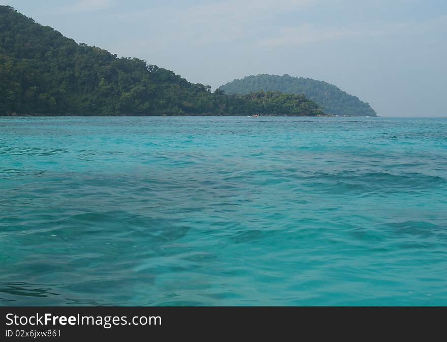 Blue sea, Koh Surin national park, Thailand