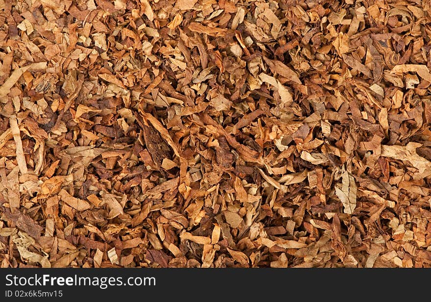 Cut Dried Leaves Of Tobacco