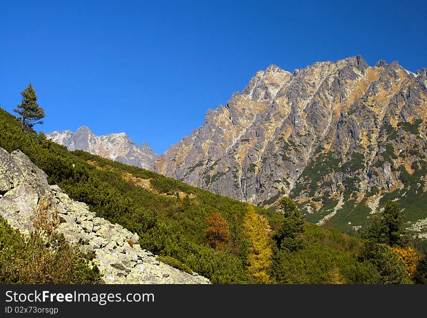 High Tatra in autumn scene, Slovakia