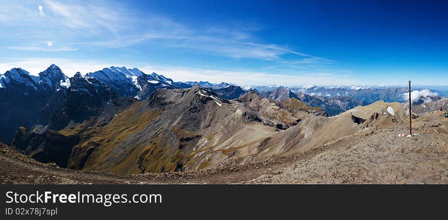 Snow top on the mountains. Snow top on the mountains