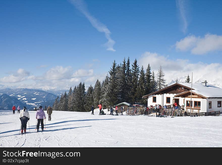 The ski resort  Schladming . Austria