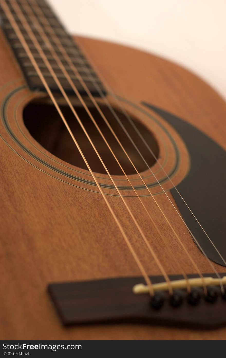 Close up of an acoustic guitar. Close up of an acoustic guitar