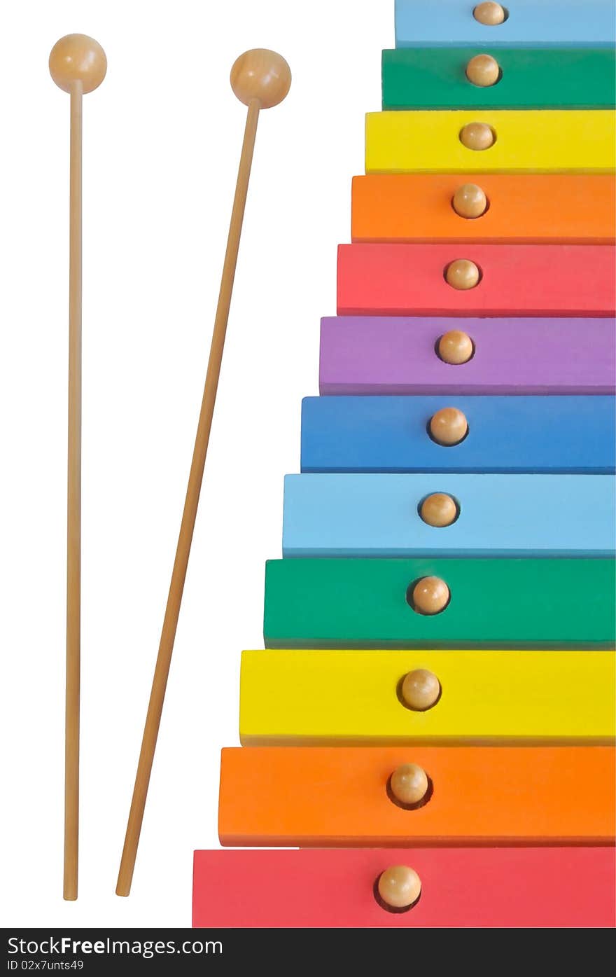 Wooden toy xylophone