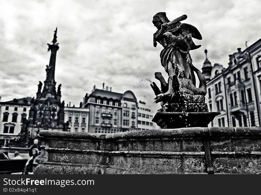 The Fountain placed in Olomouc, Czech republic.