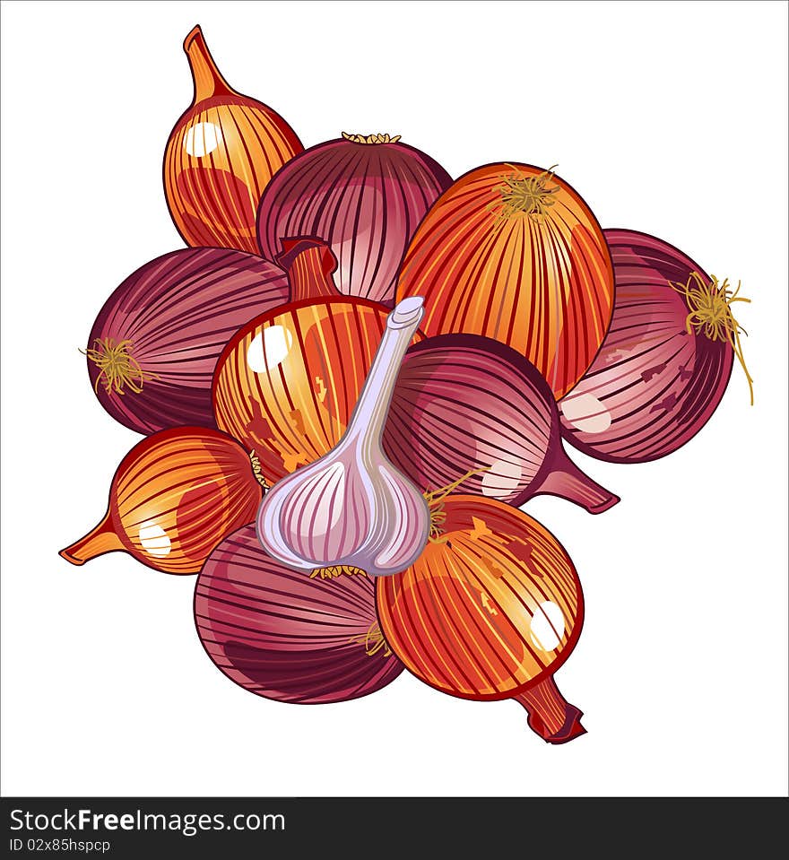 Onion and garlic