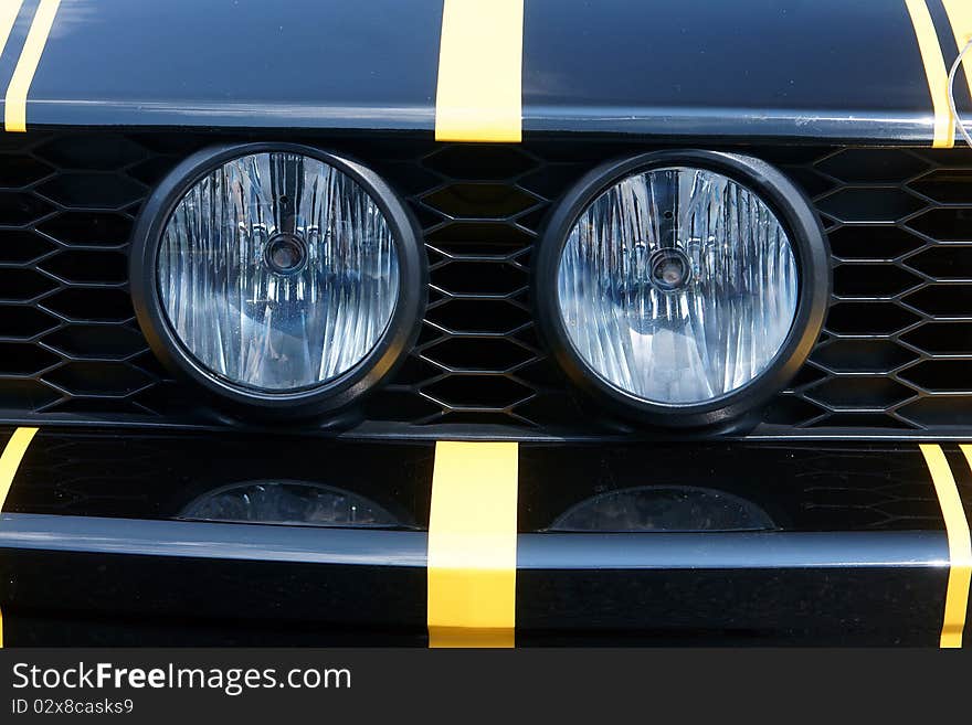 Two round headlights