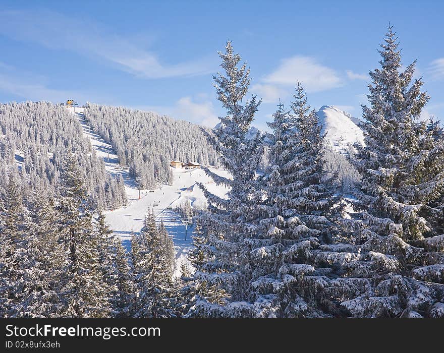 The ski resort Schladming . Austria. The ski resort Schladming . Austria