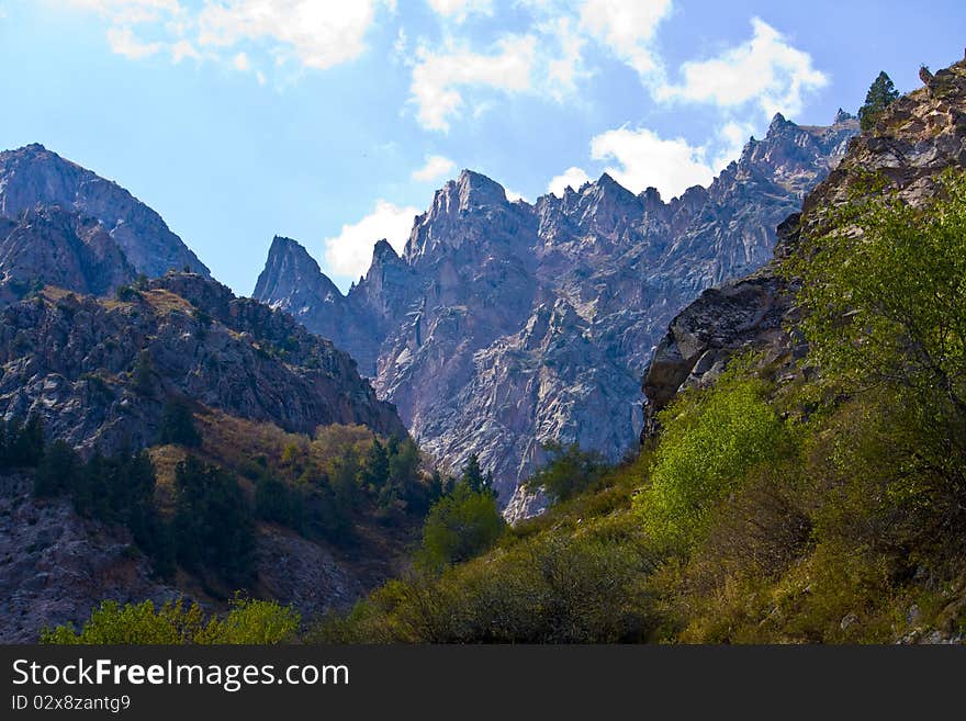 View from mountain pass