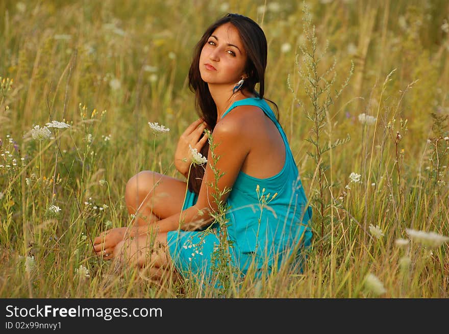 Pretty girl outdoor at summer. Near Kiev,Ukraine. Pretty girl outdoor at summer. Near Kiev,Ukraine