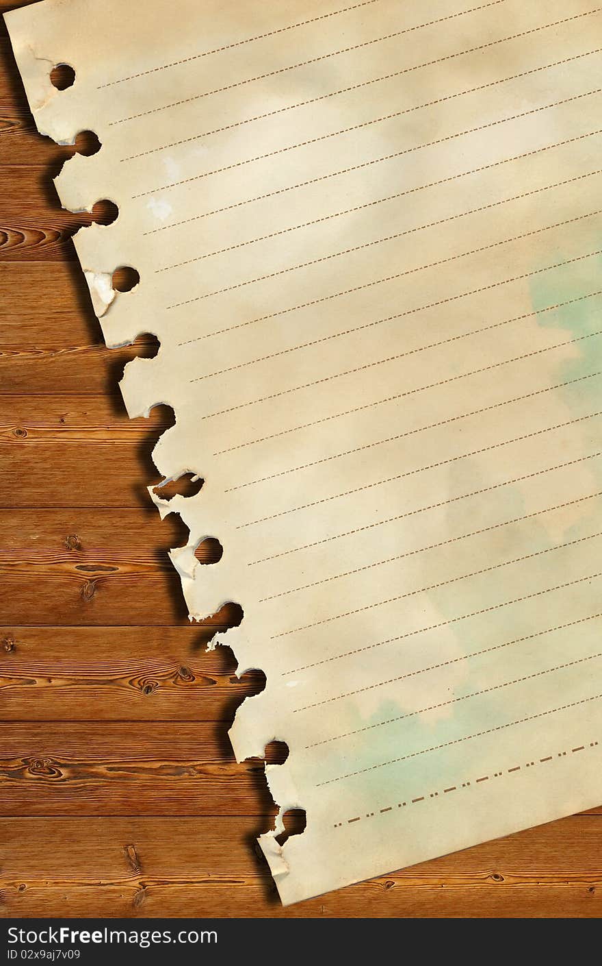 Old paper and brown wood texture