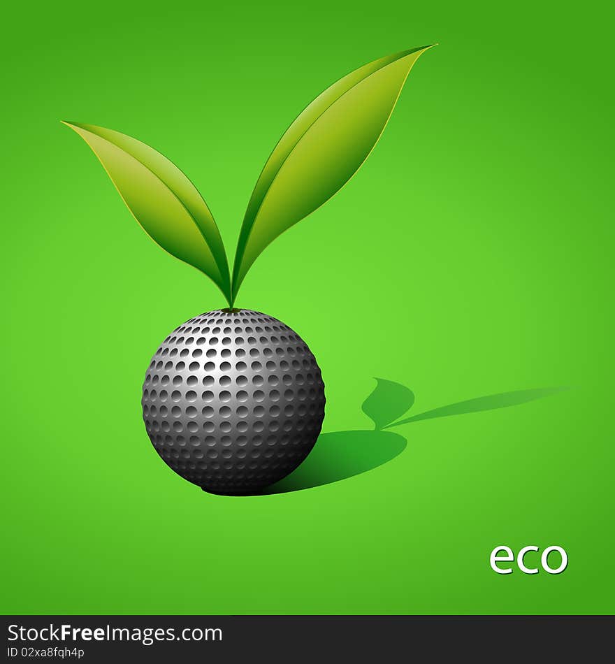 Abstract eco background. Vector illustration.