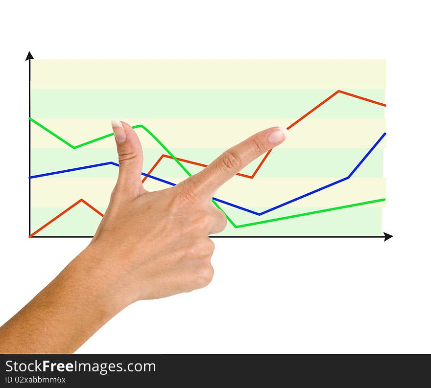 Finger Pointing To Charts