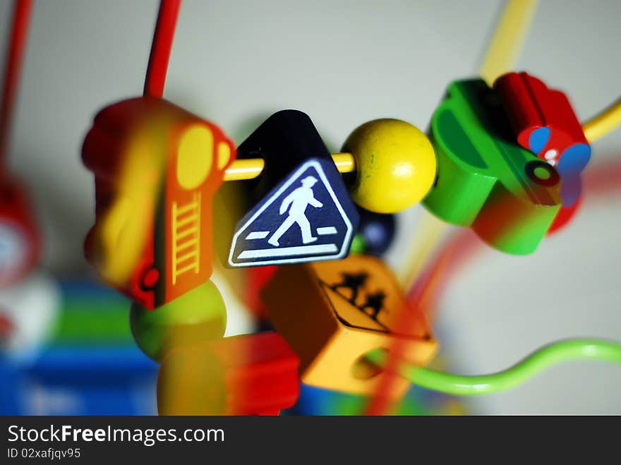 Toy Pedestrian Crossing Road Sign