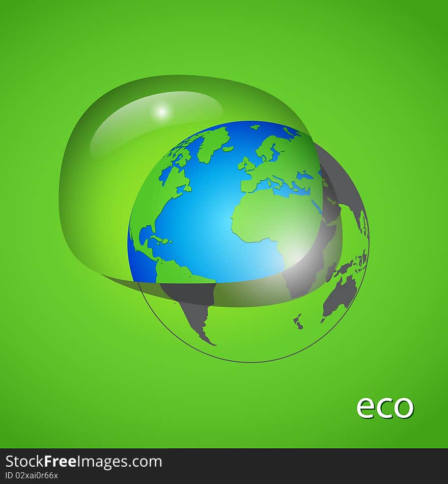 Abstract eco background. Vector illustration.