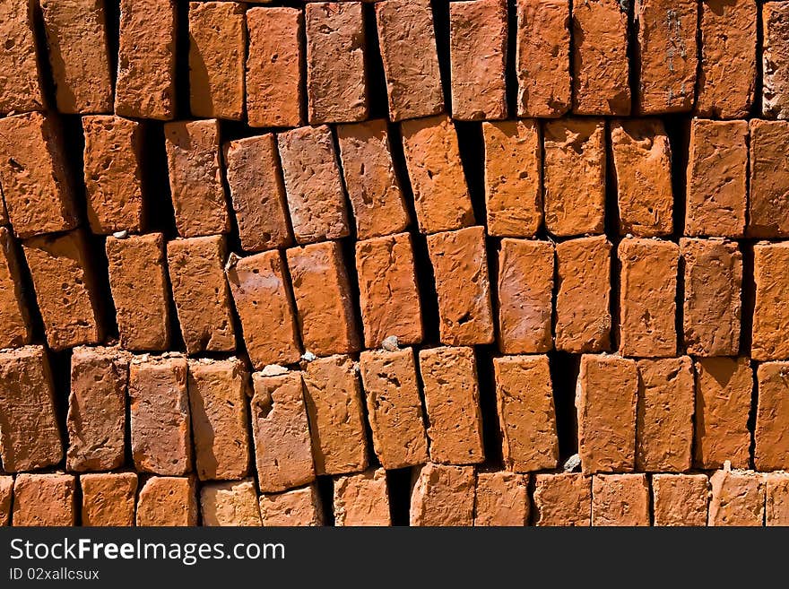 Heap of Red Brick