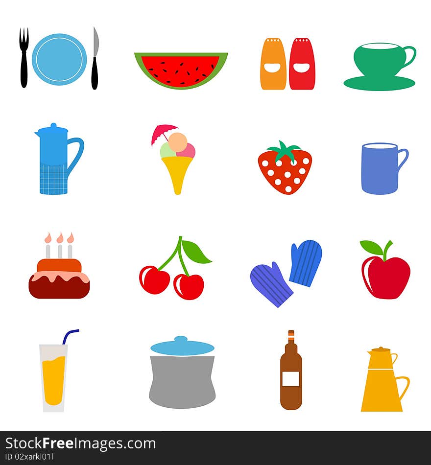 Food drink icons