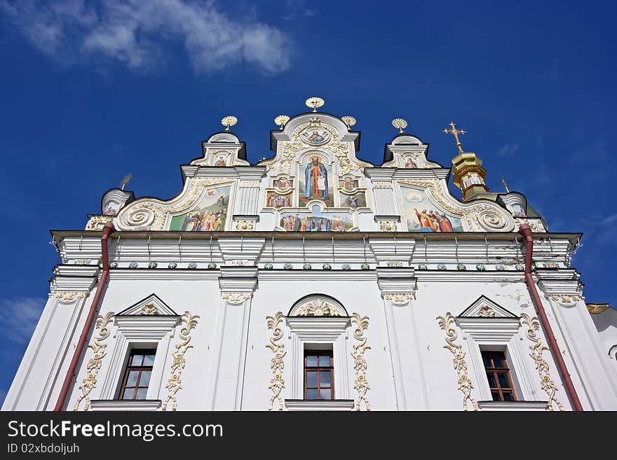 Elements of monastery achitecture in Kiev Ukraine. Elements of monastery achitecture in Kiev Ukraine