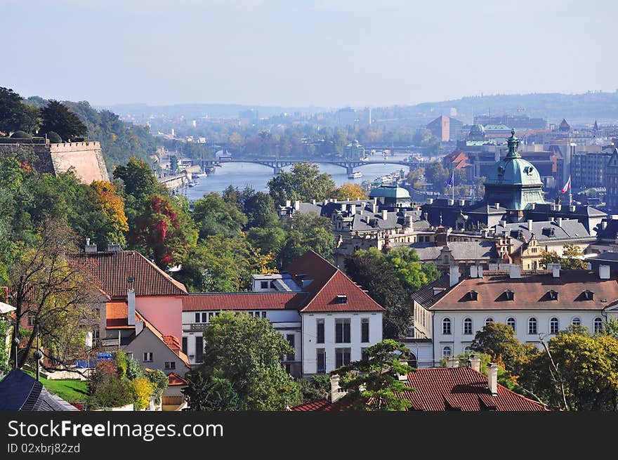 Prague sightseeing view