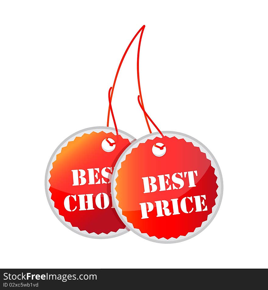 Illustration of tage for best price and best choice on isolated background. Illustration of tage for best price and best choice on isolated background