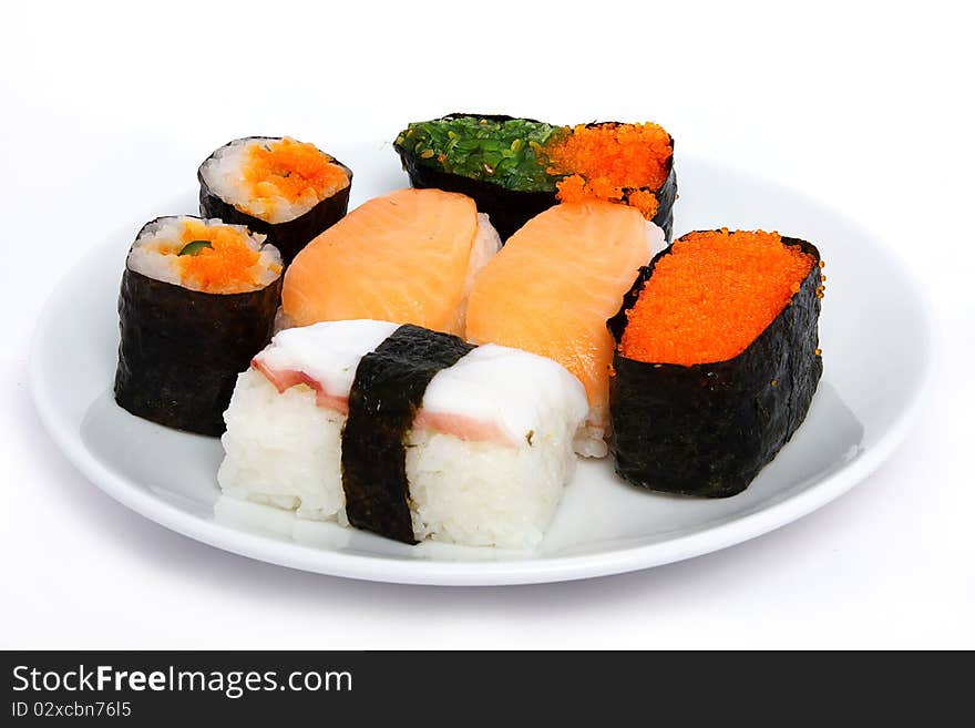 Japanese sushi traditional food