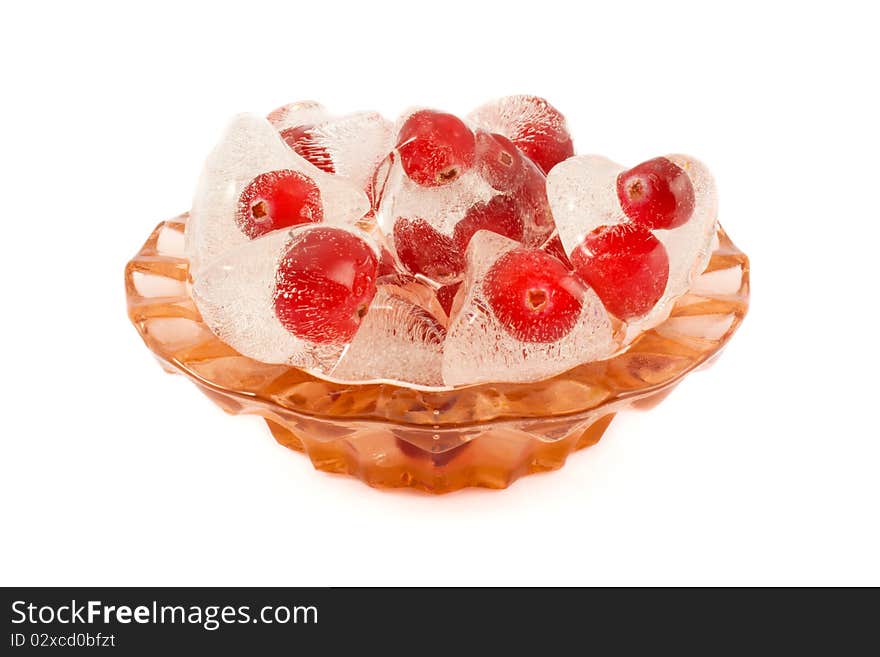 Cranberries In Ice