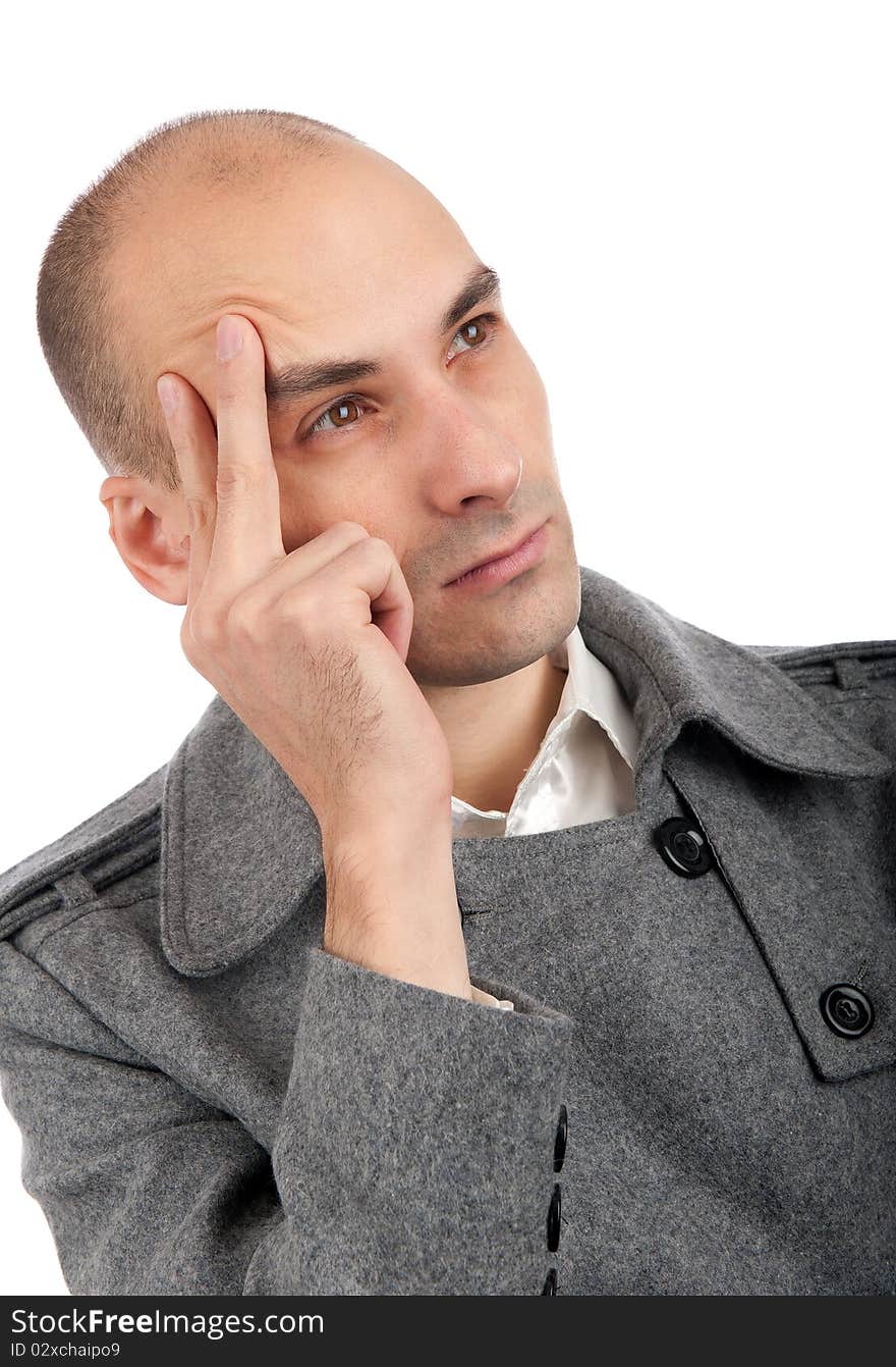 Thoughtful young man