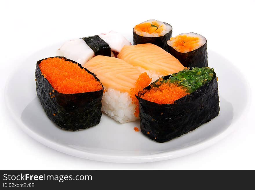 Japanese sushi traditional food