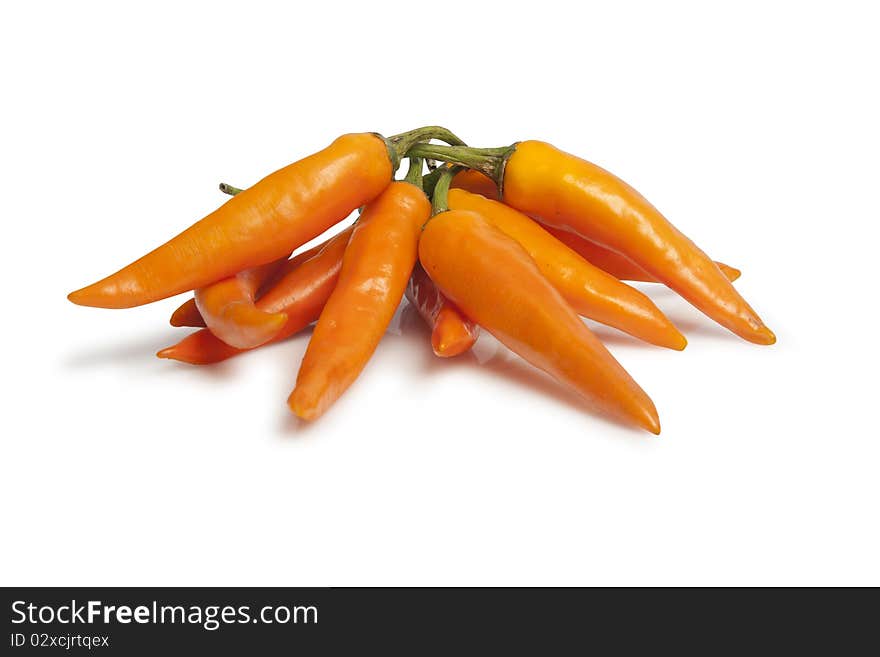 Bunch of orange pepper