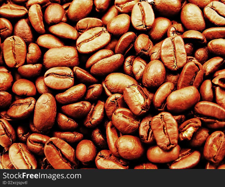 Close Up Of Coffee Beans