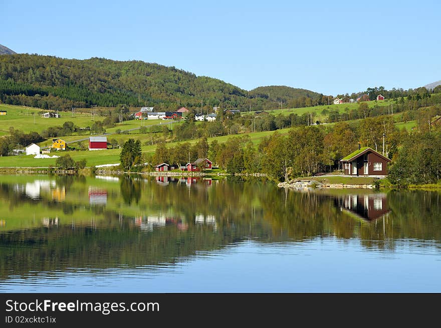 Along the river Otta in Norway.