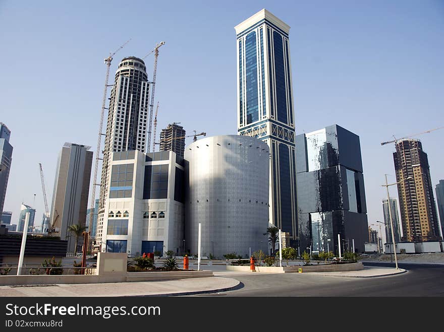 Modern skyscrapers changing the image of Doha