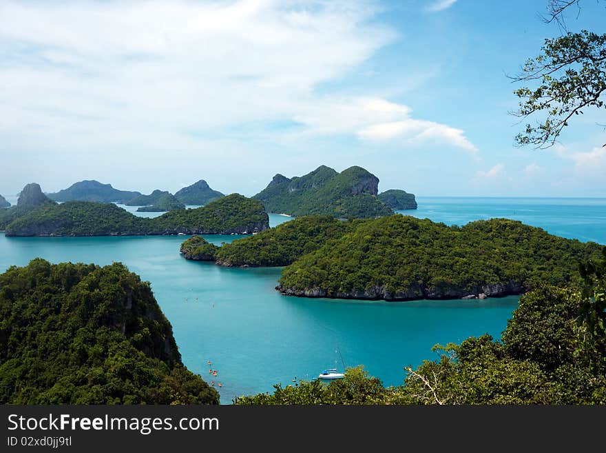 Tropical island view