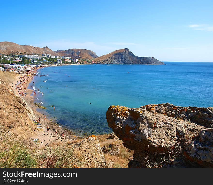 Landscape view of Orjonikidze, Crimea, Ukraine