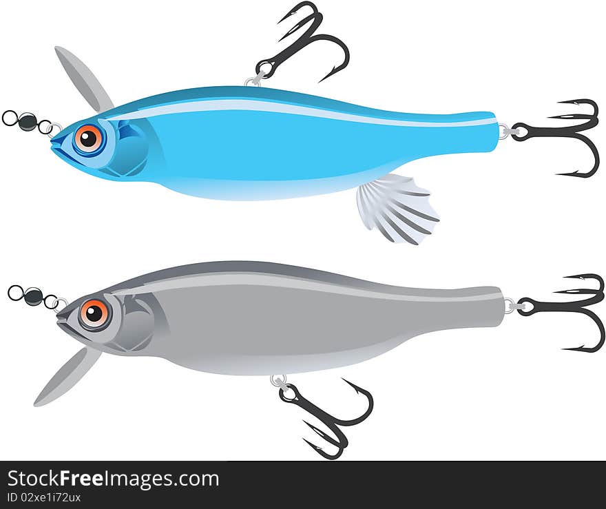 Figure shows the bait for catching predatory fish. Figure shows the bait for catching predatory fish