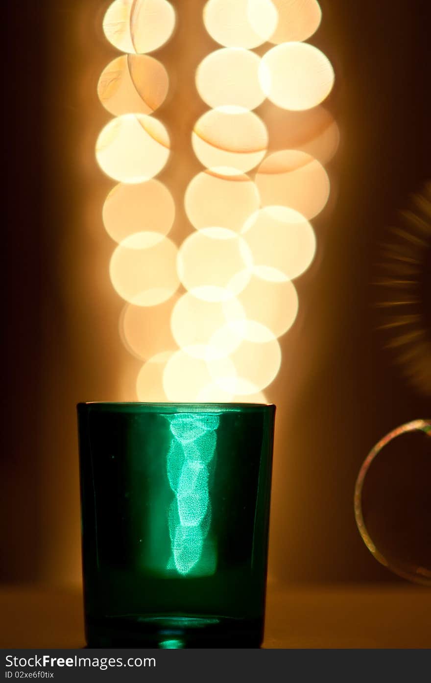 Lights in a glass