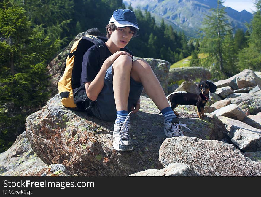 Boy In The Mountains