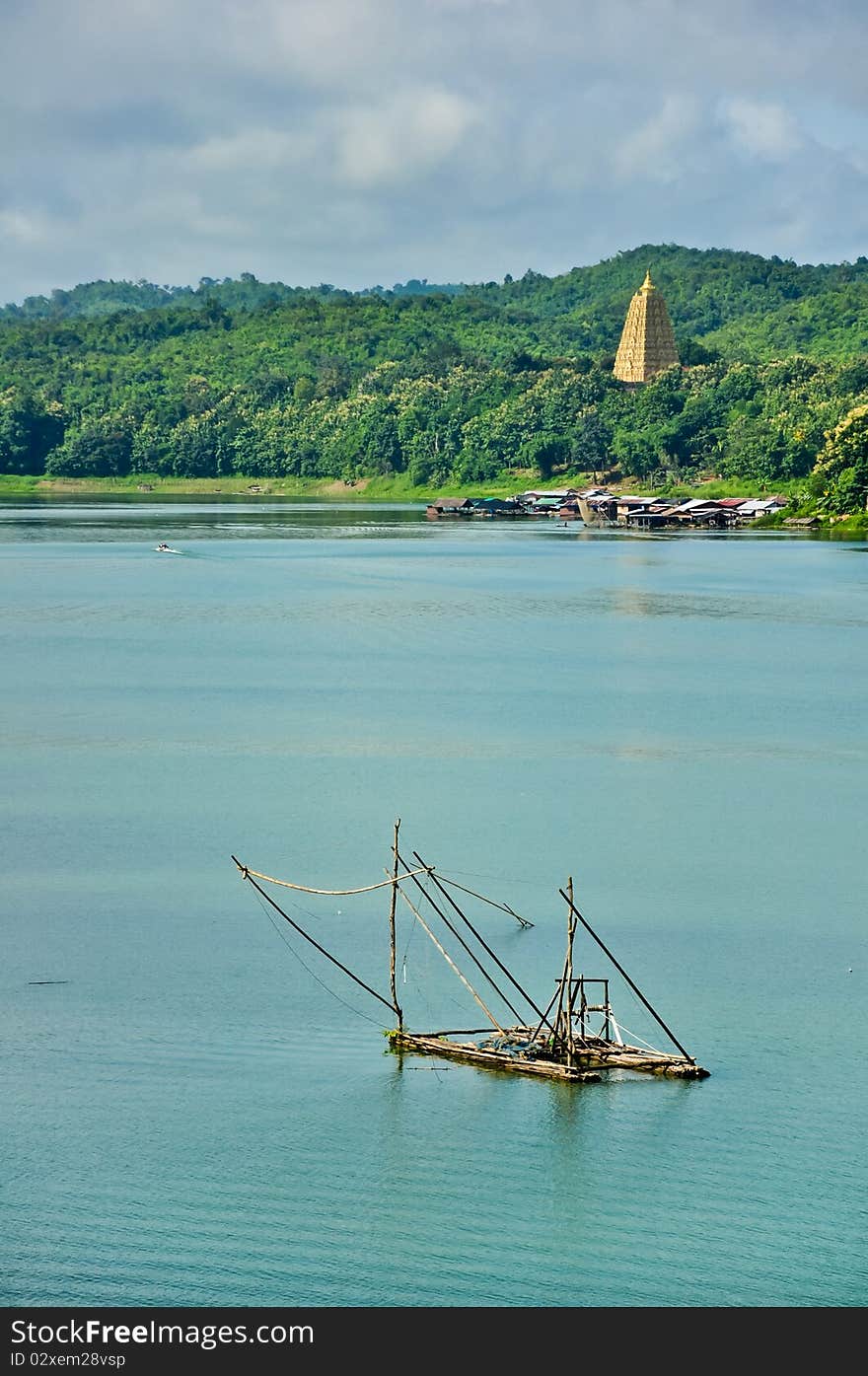 Measured in reservoir, in Thailand in Sangkraburi