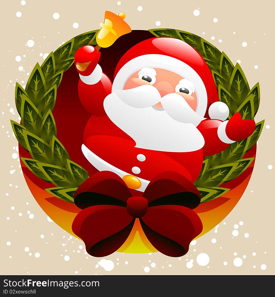 Santa claus cartoon character vector. Santa claus cartoon character vector