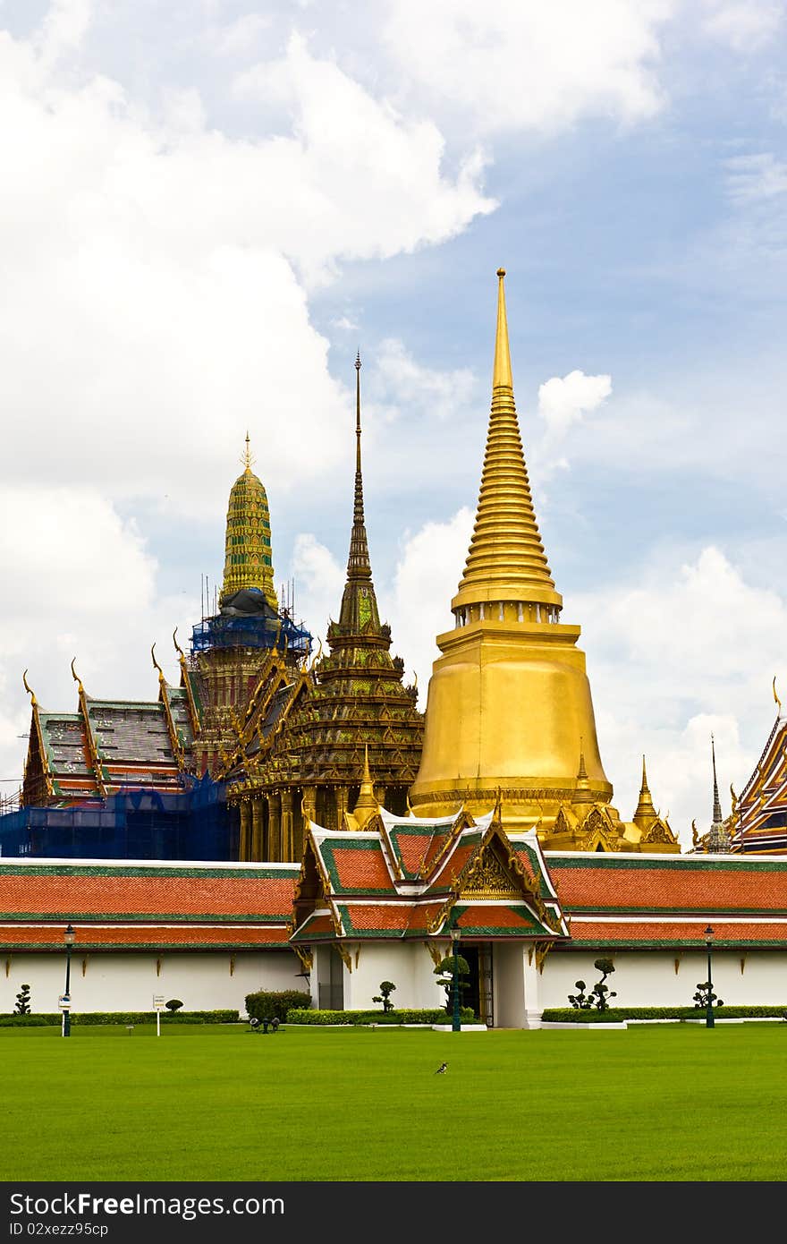 The temple church in grand palace. The temple church in grand palace