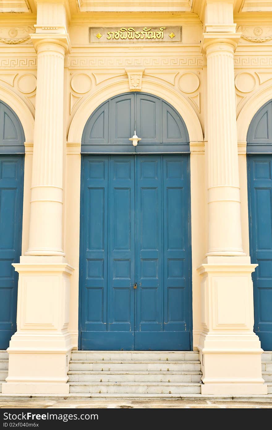 Traditional europe style building door