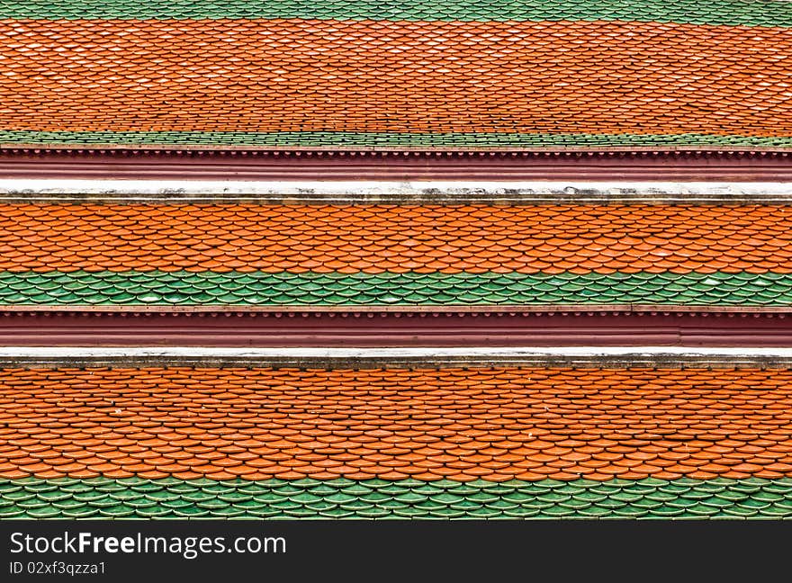 Thai temple roof