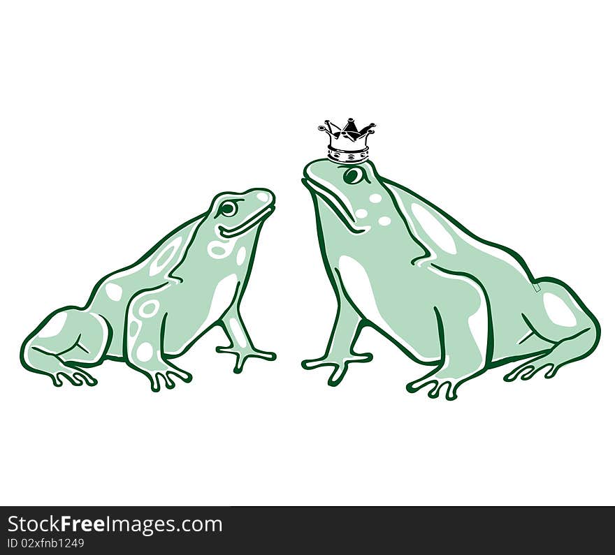 Frog King and queen frog